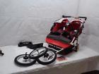 038675021518 Schwinn Instep Arrow Fixed Wheel Double Jogger 640522773008