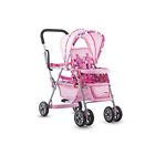 042 Joovy Toy Doll Caboose Tandem Stroller Pink Dot 6953048041082