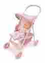 06015 Badger Basket Folding Baby Doll Umbrella Stroller Pink Storage Fits American Girl Dolls 738345343857