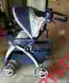 08879 Graco Stroller Blue Plaid Barely Used Gr8 Cond Local Pickup Only