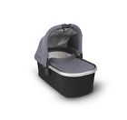 0918-bas-us-grg Uppababy Blue Melange Silver Bassinet Overnight Sleep Solution 817609017717