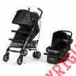 10ab1y-redu Urbini Touri Travel System Black Baby Infant Stroller Car Seat