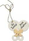 16700002t Mud Pie Unisex Twin Babys First Christmas Rattle 718540502846