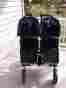 170102125050021 Bugaboo Donkey Mono-duo Twin Black Blue Canopy Stroller