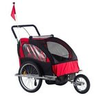 2 Walker Trailer In1 Red Jogger Bike - Infant Baby Double Child Toddler 2 Walker Trailer In1 Red Jogger Bike - Infant Baby Double Child Toddler