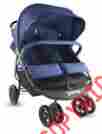 20344559 Joovy New Baby Twins Girl Boy Scooter X2 Double Stroller Carriage Blueberry