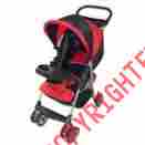 45635440777 2232-red Amoroso Baby Convenient Lightweight Stroller Red Black