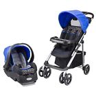 2814 Travel System Blue Stroller Embrace Car Seat Side 654409702814