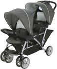 3170 Lightweight Double Stroller Black And Grey Front Tray 654409703170