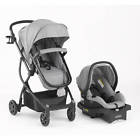 33214 Urbini Grey Baby Stroller Car Seat Carriage Set 0721058207592