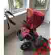 359882 Frog Bugaboo Red Travel System Single Seat Stroller