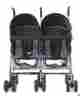 41537 Dream On Me Lightweight Twin Baby Stroller Folding Umbrella Grey Unisex Easy Travel Compact 757897141537