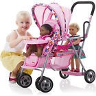 Jvy-042 42 Joovy New Toy Doll Caboose Tandem Stroller Pink Dot For