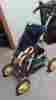 15776750 43008 Tolly Tots Graco Flat Fold Doll Stroller Model Yellow Green Blue Rare