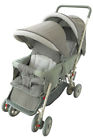 45635440807  43450green Amoroso Enterprise Usa Double Stroller Tandem Style With