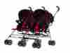 447-dr Dream On Me Twin Stroller Dark Red