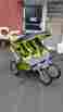475-gn Bebelove 475 Evo-ts Triple Baby Jogging Stroller Green