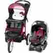 54125412 Jogger Travel System Baby Hello Kitty Car Seat Stroller Infant Carrier Base 725627406249