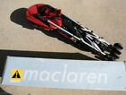 6.88222e Triumph Maclaren Lightweight Umbrella Single Seat Stroller Red Grey
