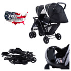 67130 Unbranded Black Foldable Twin Baby Double Stroller Kids 723003667130 67130 Unbranded Black Foldable Twin Baby Double Stroller Kids 723003667130