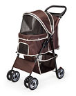 6748brwn  Amoroso Enterprise Usa Pet Stroller Inch Wheel With Cup Holder