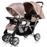 6952938364935 Goplus Foldable Twin Baby Double Stroller Kids Jogger