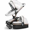 07445005093047 705353042256 Springbuds Baby Stroller Bassinet Carriage Combo Rotation