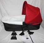 745146957831 Baby Jogger Deluxe Pram Red New Travel Bed
