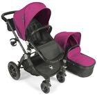 7524 Babyroues Letour Avant Stroller Black Frame Pink Fabric 799078075248 7524 Babyroues Letour Avant Stroller Black Frame Pink Fabric 799078075248