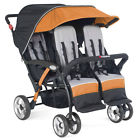 4-passenger 752454521852 Foundations Stroller Orange