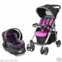 7684321 Baby Travel System 7380 Evenflo Infant Stroller Car Safety Seat Storage Basket Kids Pink Girl 761792067380