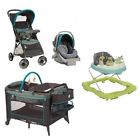 788012327574 Disney 4 Pc Winnie Pooh Set Newborn Baby Infant Playard Stroller Car Seat Walker