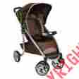 912376 Unbranded Baby Stroller Carriage 3pt Harness Compact Slideguard Snack Tray Woodbine Color
