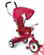 B003avio4k Radio Flyer Red Trike Stroller 4 In 1 Adjustable Seat Ride Toy Toddler Harness