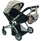 B01fee2lee Mommy Me Doll Collection Deluxe Twin Beige Plaid 696277566655