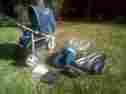 B77905black Boogie Zooper Navy Blue Jogging Stroller With Accessories