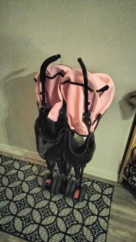 Bb4-a898n1 Baby Joy Baby-joy Foldable Twin Double Stroller Kids Ultralight Umbrella Pu