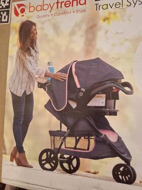 Baby Trend 313041983936 Ez Ride Stroller-blue/pink