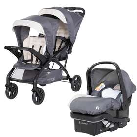 Ss28c81b Baby Trend Sit N Stand Double Stroller With Ez-lift Plus Infant Car Seat Magnolia