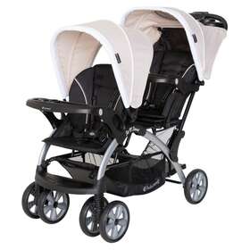 Ss76d18a-u-a Baby Trend Sit N Stand Travel Double Stroller Modern Khaki Open Box