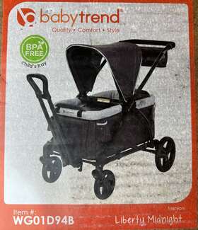 Wg01d94b Baby Trend Babytrend 2 In 1 Stroller Wagon Liberty Midnight New Exp 1/29