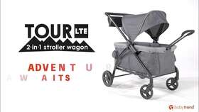 Wg02e13a Baby Trend Tour Lte 2-in-1 Stroller Wagon - Desert Grey