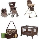 Babytravelsystem001 Babytravelsystemus Cosco Quigley Baby Travel System Stroller Car Seat Diaper Bag High Chair Bundle 756134404374