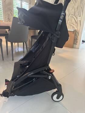 07705ukb-02 Babyzen Yoyo Connect Duo Double Stroller Frame Black For 2 Birth