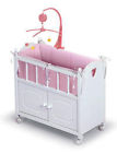 1721 Badger Mobile Wheels Bedding White Doll Crib Cabinet Toy
