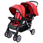Bb4476 Goplus Foldable Twin Baby Double Stroller Kids Jogger Travel Infant