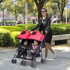 Bb4680 Baby Jogger Foldable Twin Double Stroller Rear Wheel Brake Adjustable