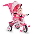 Bb4691-p Bb4691 Unbranded Pink Detachable Baby Stroller Tricycle With Round Canopy Child