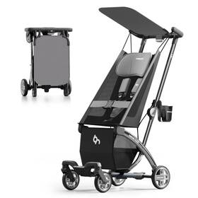 Beberoad Love R1-gy R1 Auto-folding Ultra Lightweight Travel Stroller Gray