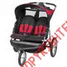 Dj96181 Black Red Jogger Trend Expedition Baby Stroller Infant Unisex Double
